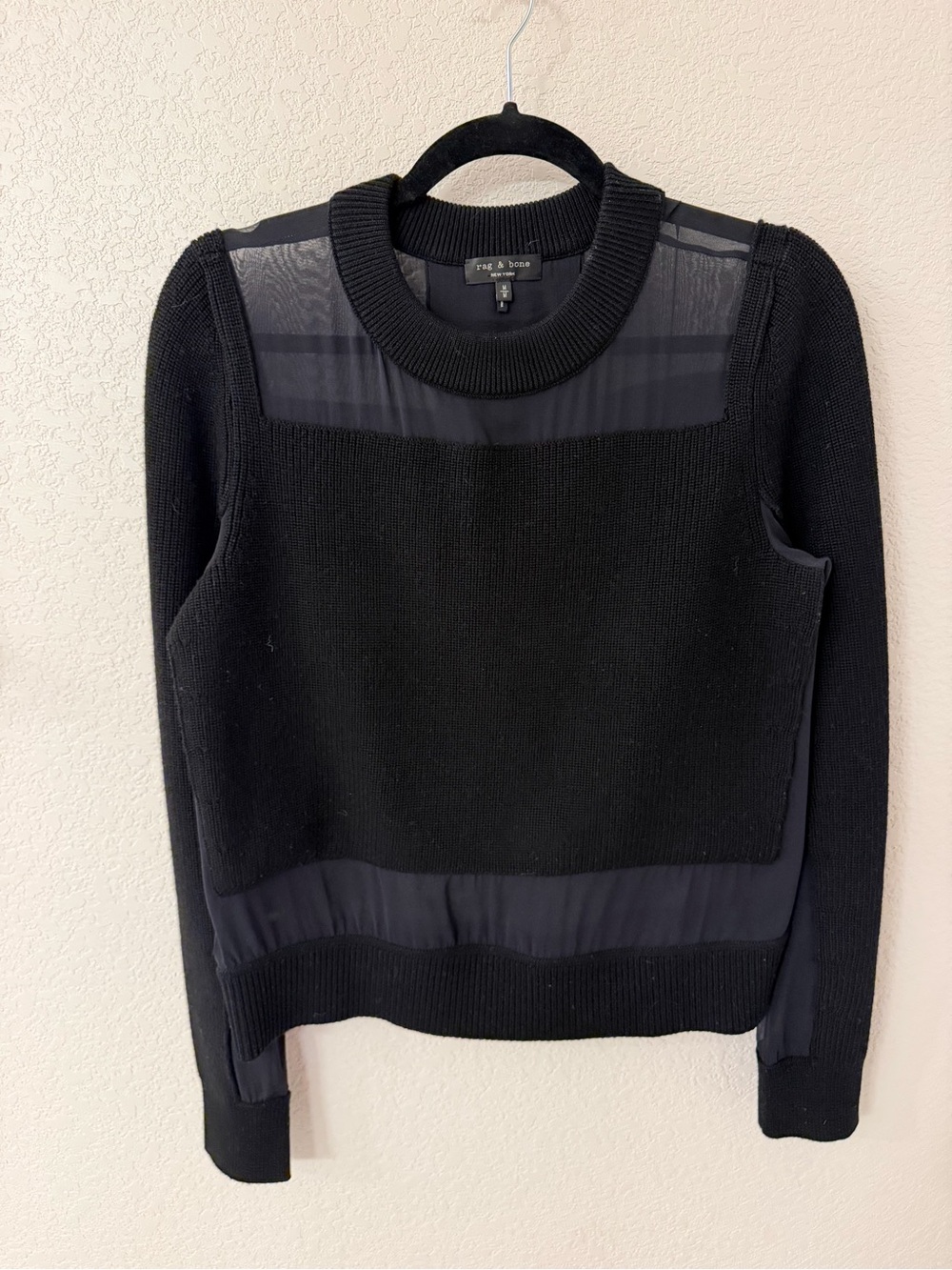 Rag & Bone Emery Wool and Silk Pullover Sweater